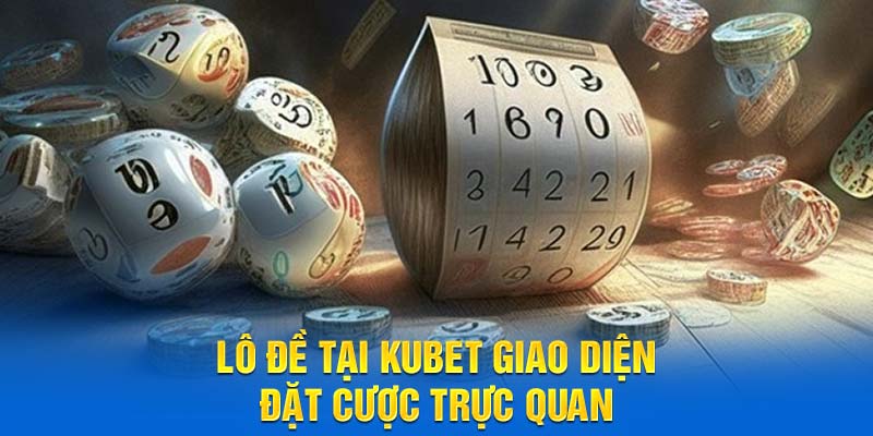 Lô đề tại Kubet giao diện đặt cược trực quan